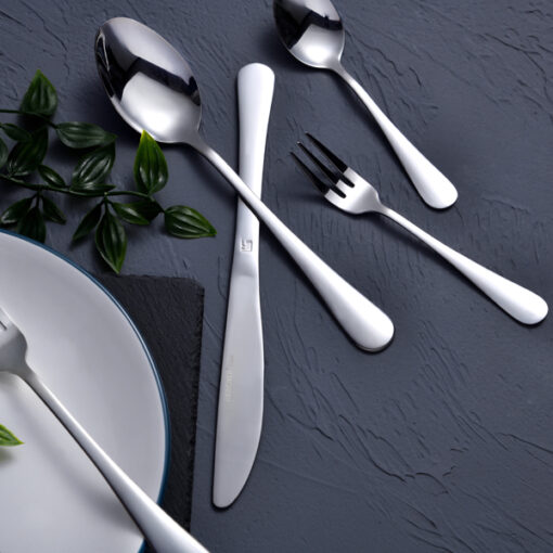 Bergner Set 24PC Cutlery SS Munish Silver Shiny BG-5130-SL - Image 2